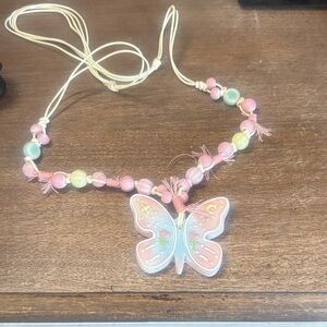 Colorful Butterfly Pendant Necklace
